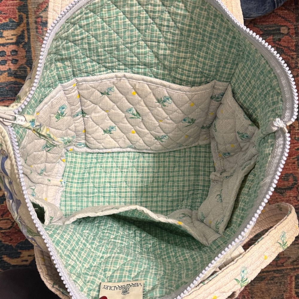 Rare Vintage Vera Bradley Watercolor Tote - Picture 4 of 5